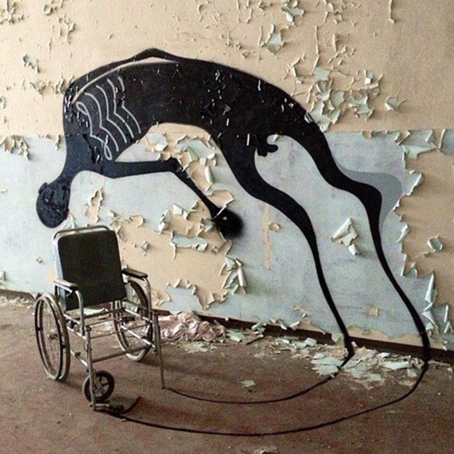 L'art de Rue ou le Fantome et le Fauteuil